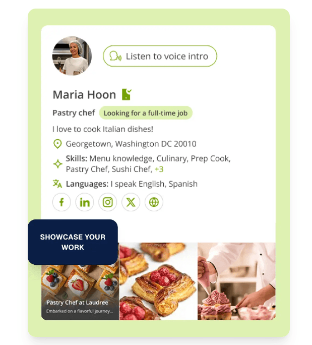 Maria Hoon — Pastry Chef profile